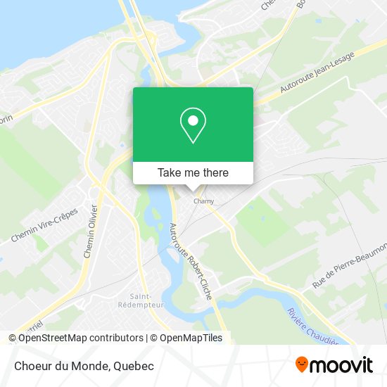 Choeur du Monde map