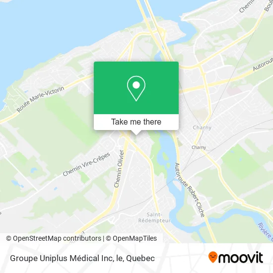 Groupe Uniplus Médical Inc, le map