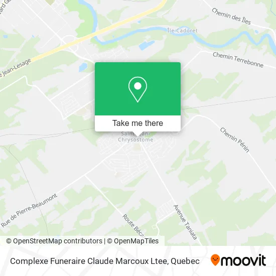 Complexe Funeraire Claude Marcoux Ltee map