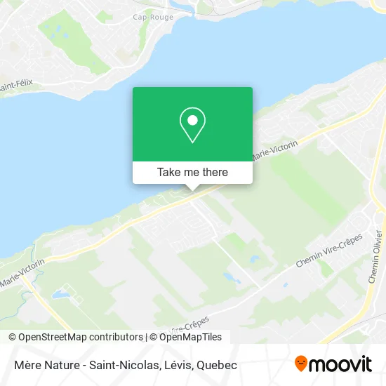 Mère Nature - Saint-Nicolas, Lévis map