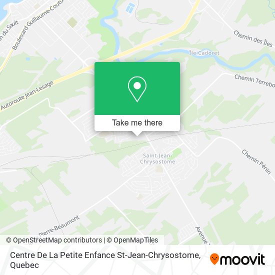 Centre De La Petite Enfance St-Jean-Chrysostome map
