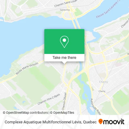 Complexe Aquatique Multifonctionnel Lévis map