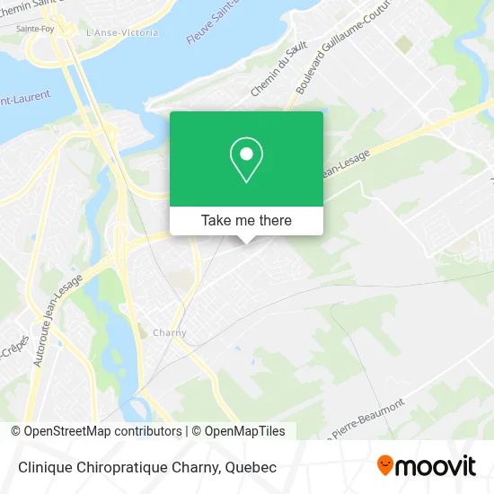 Clinique Chiropratique Charny map