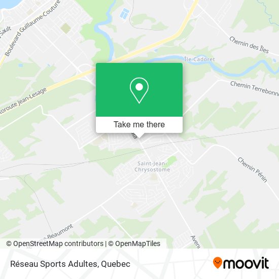 Réseau Sports Adultes map