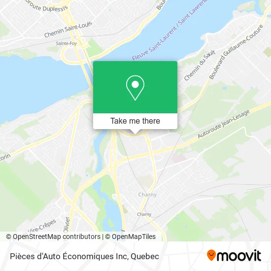 Pièces d'Auto Économiques Inc map