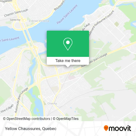 Yellow Chaussures map