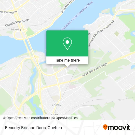 Beaudry Brisson Daris map