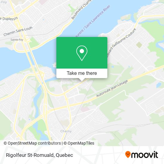 Rigolfeur St-Romuald map