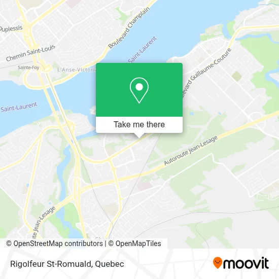 Rigolfeur St-Romuald map