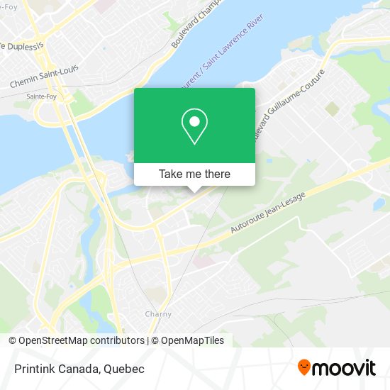 Printink Canada map