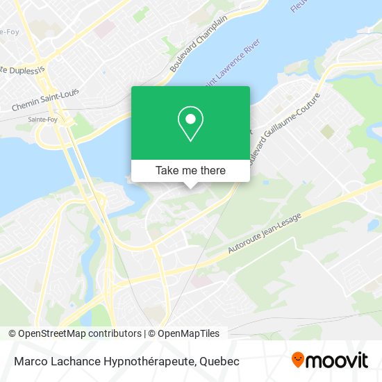 Marco Lachance Hypnothérapeute map