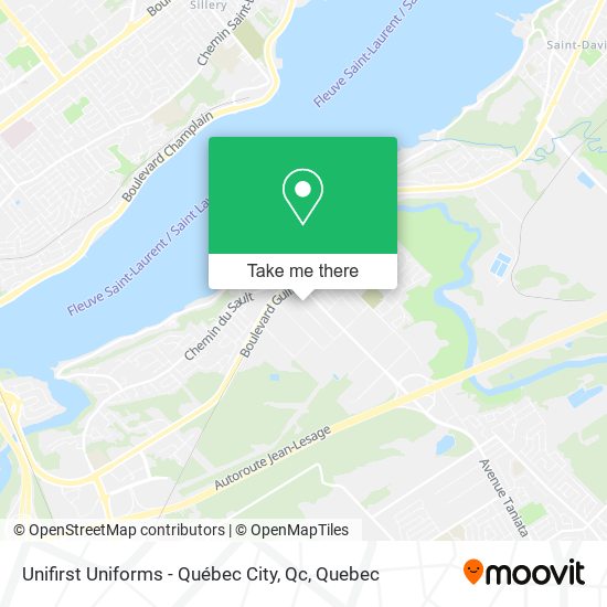 Unifirst Uniforms - Québec City, Qc map