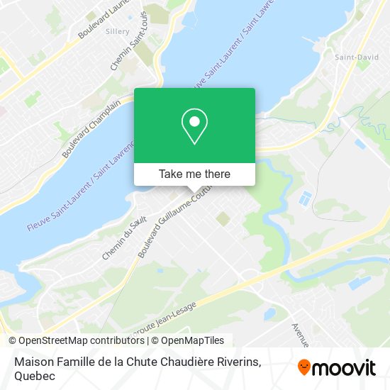 Maison Famille de la Chute Chaudière Riverins map