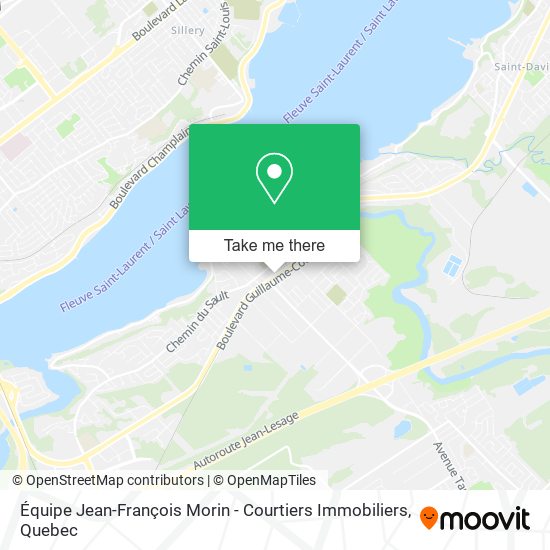 Équipe Jean-François Morin - Courtiers Immobiliers map