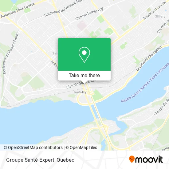 Groupe Santé-Expert map