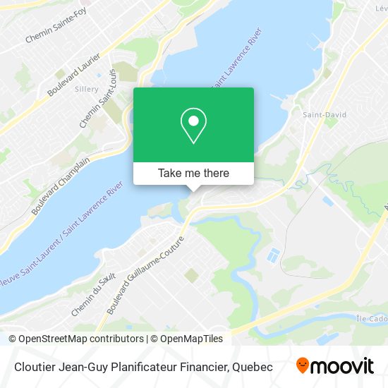 Cloutier Jean-Guy Planificateur Financier map