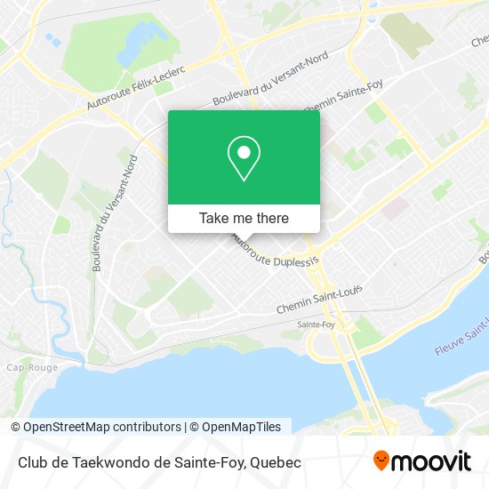 Club de Taekwondo de Sainte-Foy map