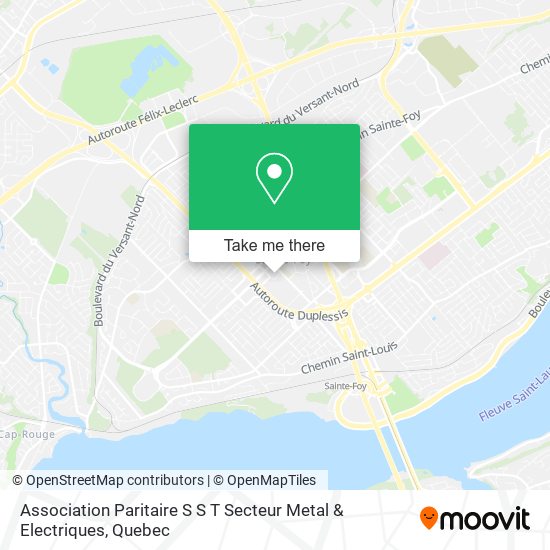 Association Paritaire S S T Secteur Metal & Electriques map