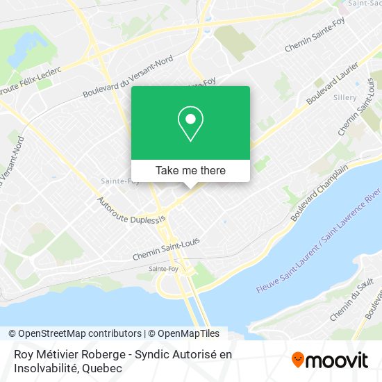 Roy Métivier Roberge - Syndic Autorisé en Insolvabilité map