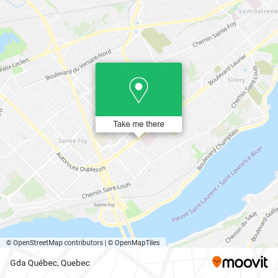 Gda Québec map