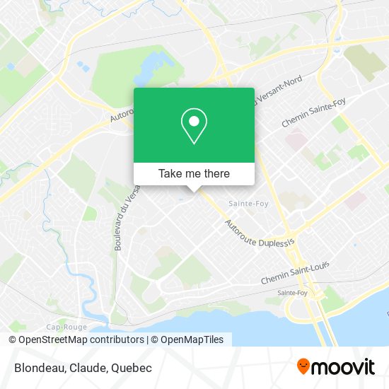 Blondeau, Claude map