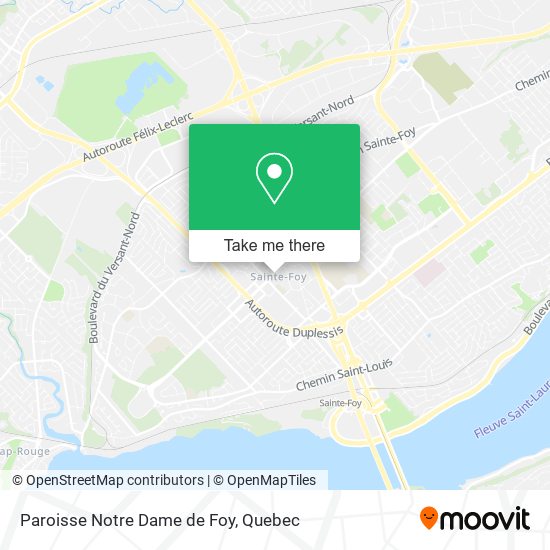 Paroisse Notre Dame de Foy map