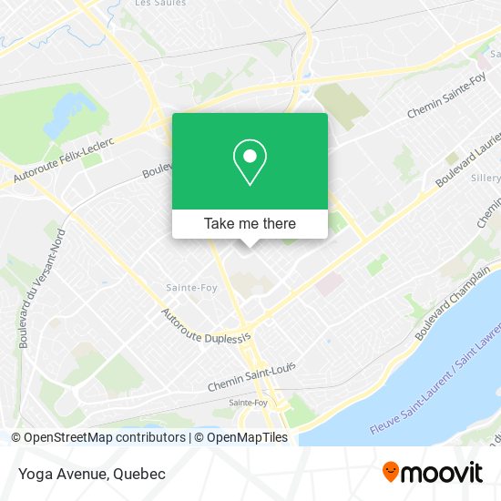 Yoga Avenue map