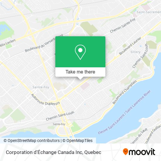 Corporation d'Échange Canada Inc map