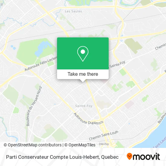 Parti Conservateur Compte Louis-Hebert map