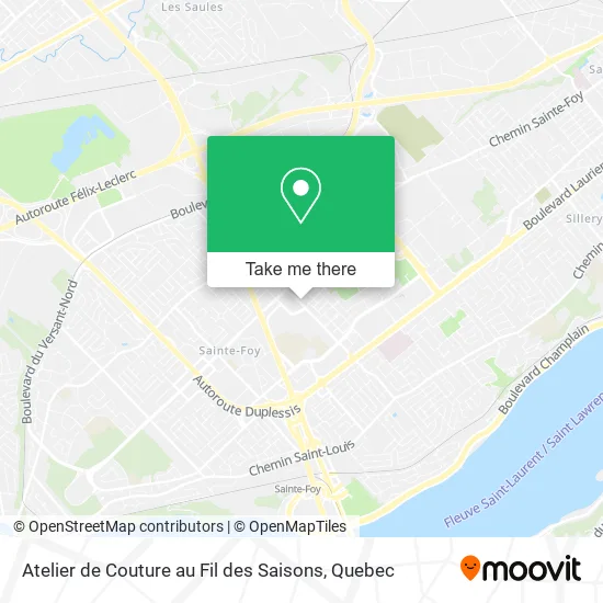Atelier de Couture au Fil des Saisons map