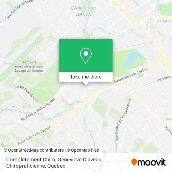 Complètement Chiro, Geneviève Claveau, Chiropraticienne map