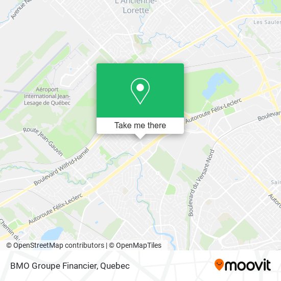 BMO Groupe Financier map