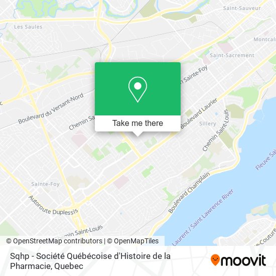 Sqhp - Société Québécoise d'Histoire de la Pharmacie map