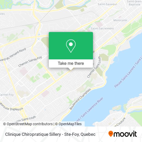 Clinique Chiropratique Sillery - Ste-Foy map