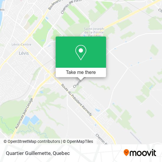 Quartier Guillemette map