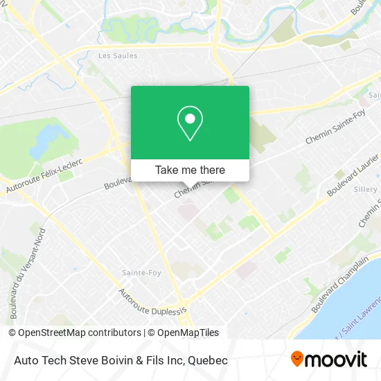 Auto Tech Steve Boivin & Fils Inc map
