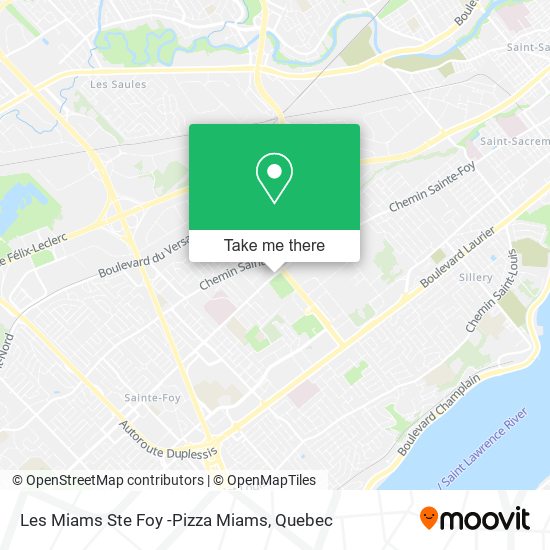 Les Miams Ste Foy -Pizza Miams map
