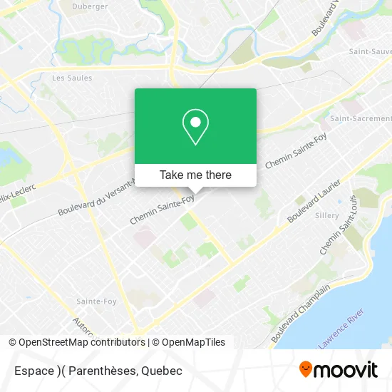 Espace )( Parenthèses map