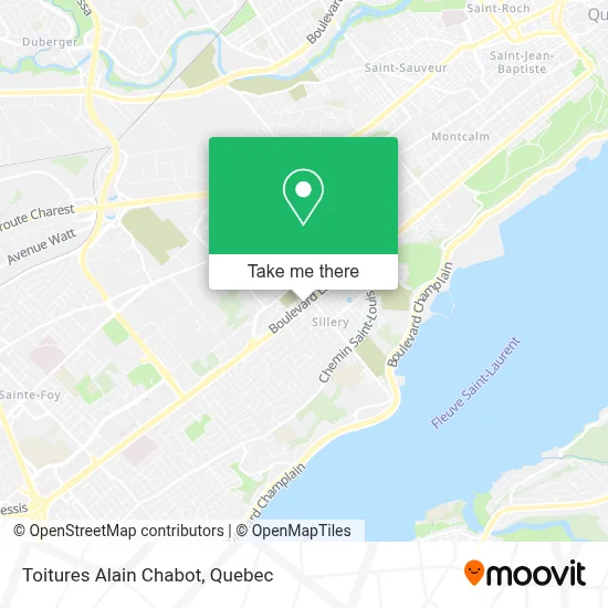 Toitures Alain Chabot map