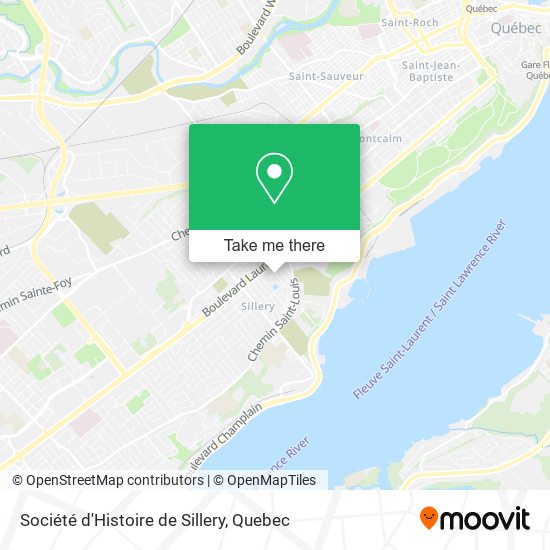 Société d'Histoire de Sillery map