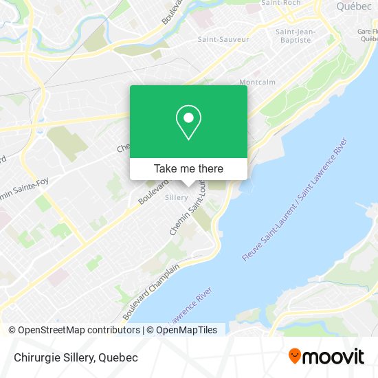 Chirurgie Sillery map