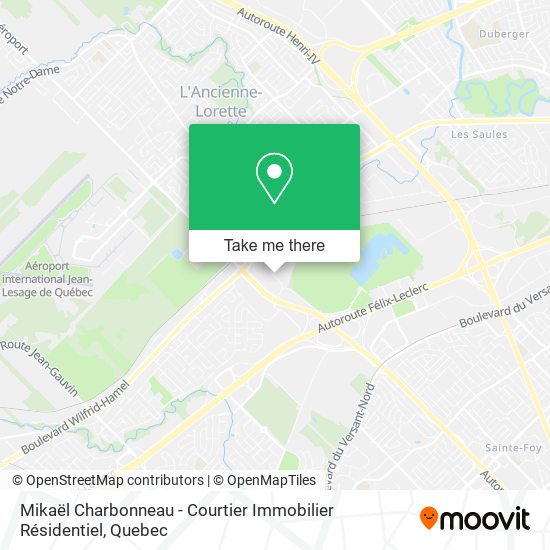 Mikaël Charbonneau - Courtier Immobilier Résidentiel map