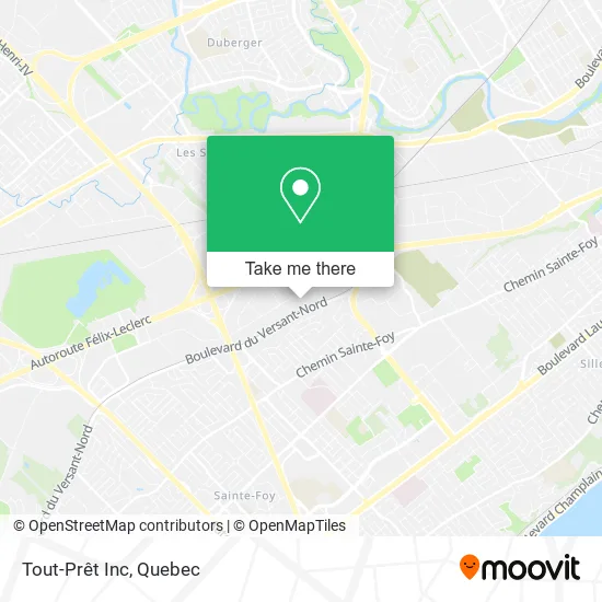 Tout-Prêt Inc map