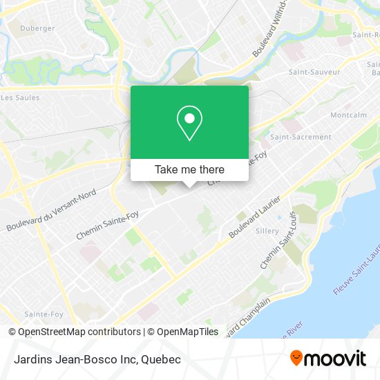 Jardins Jean-Bosco Inc map