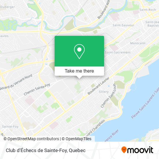 Club d'Échecs de Sainte-Foy map