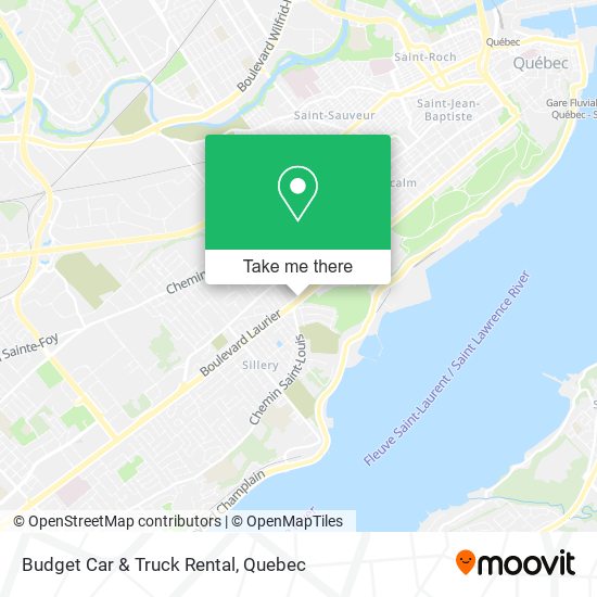 Budget Car & Truck Rental map