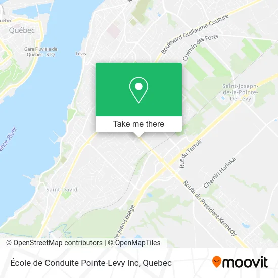 École de Conduite Pointe-Levy Inc map