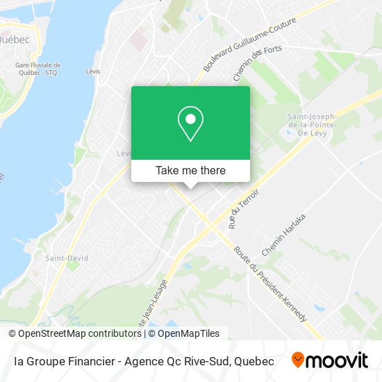 Ia Groupe Financier - Agence Qc Rive-Sud map