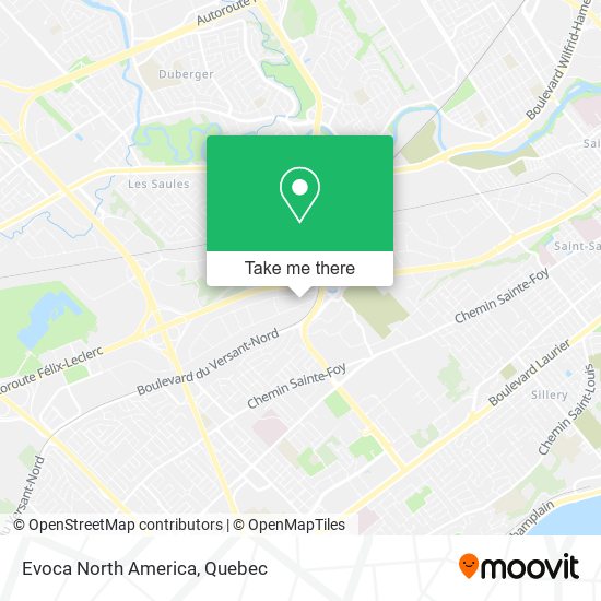 Evoca North America map