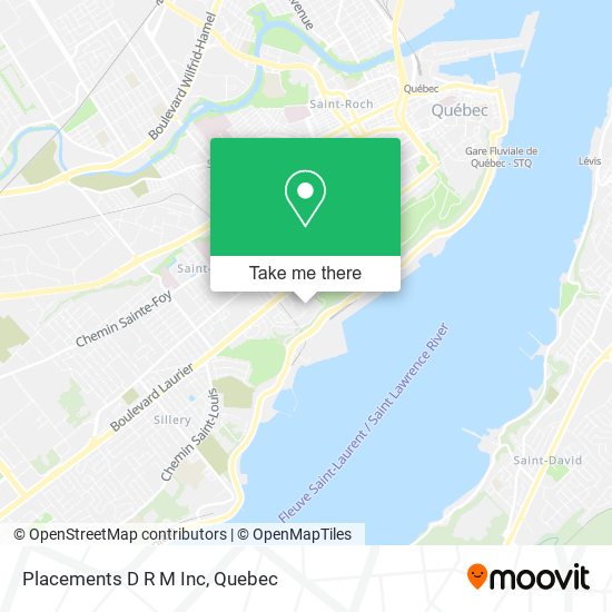 Placements D R M Inc map